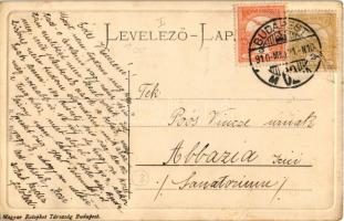 1910 Budapest I. Dísz tér, Honvéd szobor, vendéglő, építkezés (ázott sarok / wet corner)