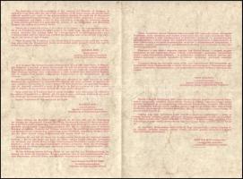 1991 Hazánk szabad! A szovjet kivonulás emlékére, 1991. június 30. Többnyelvű prospektus, hajtva, 2 ...