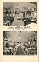 Budapest V. Báthory pince, étterem belső. Kecskeméti és Magyar utca sarok. Friesz Mihály vendéglős. Biró Pál fényképészeti intézetéből