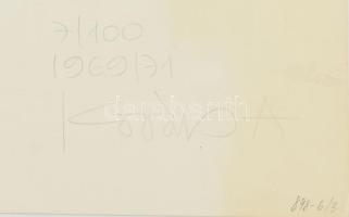 Kovács Attila (1938-2017): Geometrikus kompozíció, 1969/71. Szitanyomat, papír, jelzett és számozott...