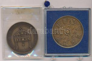 Csucs Viktória (1934-1993) 1979. "Magyar Éremgyűjtők Egyesülete 1969-1979" kétoldalas bron...