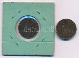 Nagy-Britannia 1875. 1f bronz "Viktória" (2x) T:VF
United Kingdom 1875. Farthing bronze &...