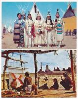 12 db MODERN amerikai indián képeslap / 12 modern American Indians postcards