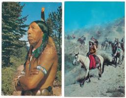 12 db MODERN amerikai indián képeslap / 12 modern American Indians postcards