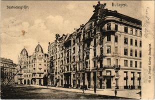 1902 Budapest V. Szabadság tér, Magyar Kereskedelmi Csarnok székháza (később az Amerikai Egyesült Államok budapesti nagykövetsége épülete). Divald Károly 61. sz. (fl)
