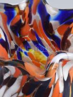 Antik anyagába színezett váza. Kis pattogzással, m: 11,5 cm