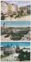 Lviv, Lwów, Lemberg; 3 db régi képeslap / 3 pre-1945 postcards + "K.u.k. Militärzensur Lemberg"