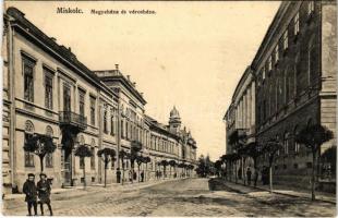 1913 Miskolc, Megyeháza és városháza (fl)