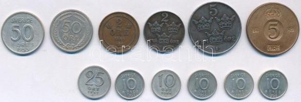 12db-os vegyes svéd érmetétel, közte több Ag érmével, valamint 1894. 2ö bronz T:AU,XF
12pcs of mixe...