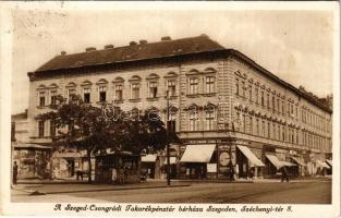 1930 Szeged, Szeged-Csongrádi Takarékpénztár bérháza, Engelsmann Soma fia üzlete. Széchenyi tér 8. (Rb)