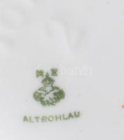 1915 Altrohlau világháborús propaganda bögre, Ferenc József arcképével, jelzett, sérült, m: 9,5 cm