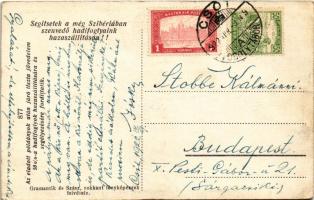 1922 Csót tábor, Teniszpálya, teniszezők. Gramantik és Szász rokkant fényképészek felvétele. "S...