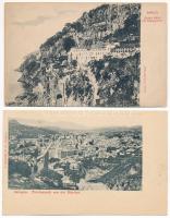 16 db RÉGI hosszú címzéses külföldi város képeslap / 16 pre-1945 European town-view postcards