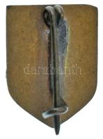 ~1940. "Légoltalmi Liga" zománcozott bronz jelvény (21x16mm) T:AU