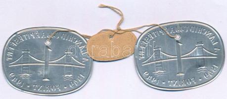 1949. 1Ft Al "A Lánchíd ujjáépítéséért 1849-1949" Al bárca (2x) közöst "105138" ...