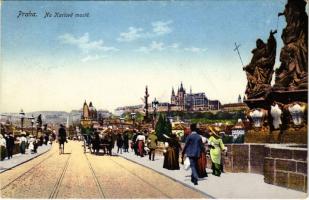 1912 Praha, Prag, Prague; Na Karlove moste / Charles Bridge. V.K.K.V. 213/14.