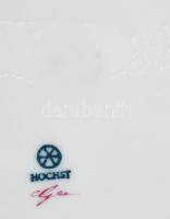 Hochst porcelán bonbonniere. Kézzel festett, jelzett, hibátlan 15x14 cm