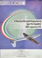 2002-2003 "XI. Vitorlázórepülő Európabajnokság Békécsaba 2002" és "X. Vitorlázó Műrepülő Világbajnokság. Győr-Pér repülőtér 2003", feltekerve, 65x46 cm és 64x48 cm.