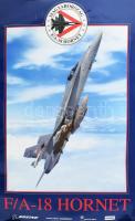 F/A-18 Hornet reklámplakátok, 2 db, feltekerve, kis gyűrődésekkel,75x47 cm és 74x56 cm
