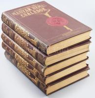 Kempelen Béla: Magyar nemes családok. I., II,; VI.; VII.; VIII. kötetek. Bp. 1914. Kiadói aranyozott Gottermayer egészvászon kötésekben. Egységes állapotú könyvek, kisebb kopásokkal .