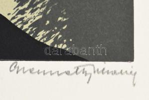 Gyarmathy Tihamér (1915-2005): Hódolat Bartóknak, 1947. Szitanyomat, papír, jelzett, számozott: 49/1...