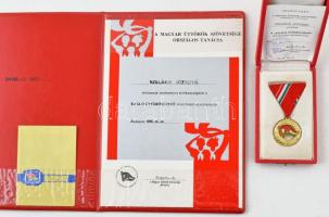 1984. "Kiváló Úttörővezető" műgyantás fém kitüntetés mellszalagon, eredeti tokban, igazolvánnyal és adományozói okirattal T:UNC