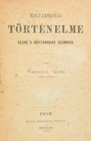 Visontay János: Magyarország történelme elemi s néptanodák számára. Pest, 1871, Heckenast Gusztáv, 79 p. Átkötött kopott félvászon-kötés, a gerincen kis sérüléssel, az utolsó két lap sarkán szöveget nem érintő hiánnyal (73/74,75/76), aláhúzásokkal és bejelölésekkel, 62. oldalon pár sort kisatíroztak.