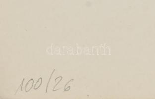 Gubis Mihály (1948-2006): Geometrikus kompozíció (cím nélkül). Szitanyomat, papír, jelzett. Számozot...