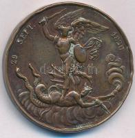 Franciaország 1820. "Dieu nous l'a donné (Isten adta nekünk
)" bronz emlékérem Borde...