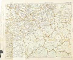 cca 1930-1940 G. Freytag & Berndt: Autostraßenkarten - Blatt 21 Krakau (Kraków) - Troppau (Opava...