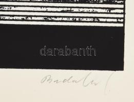 Budahelyi Tibor (1945- ): Cím nélkül (Tér-kapcsolat-lehetőség mappából). Szitanyomat, papír, jelzett...