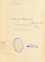 Fraknói Vilmos: Magyarország egyházi és politikai összeköttetései a Római Szent-Székkel a konstanczi zsinattól a mohácsi vészig. Budapest, 1902. Szent-István-Társulat Tud. és Irod. Osztálya (Stephaneum ny.) IX + [1] + 489 + [1] p. Első kiadás. Fraknói Vilmos történettudós háromkötetes diplomáciatörténeti munkájának önmagában is megálló, második része a levéltári kutatásokon alapuló, mégis komoly szépírói erényeket felmutató pozitivista történetírás szép példája. A dolgozat a késő középkori Magyarország (1418-1526) politikai és egyházi kapcsolatait mutatja be, a pápai legátusok, követek, a magyar egyházfők és a királyok egymásnak írt okmányain keresztül.Korabeli aranyozott félvászon kötésben