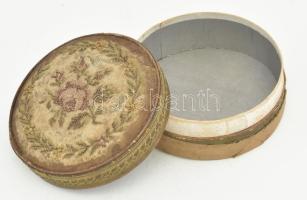 Kugler Henrik Gerbeaud kartondoboz szövet borítással, d: 11 cm