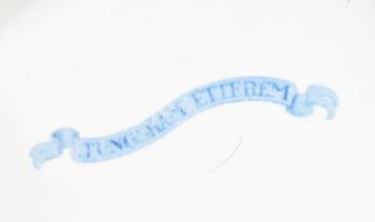 Zsolnay pirospöttyös bögre m: 8 cm + Tunsgram Étterem háromrészes szett h: 21 cm, jelzett, kopásokka...