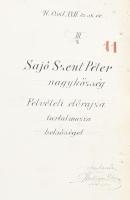 1891 Sajószentpéter nagyközség Kisfalud pusztával felvételi előrajzai tartalmazza Töltésre járó, Zso...