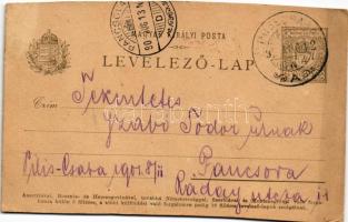 1901 Piliscsaba, 50. Kisnap. Kézzel rajzolt katonai üdvözlet (vágott / cut)