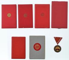 Vegyes 7db-os civil és katonai kitüntetés tétel, közte 1957. "Szolgálati Érdemérem" zománc...