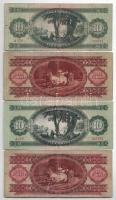 8db-os vegyes forint bankjegy tétel, közte 1949. 10Ft + 100Ft + 1957. 10Ft + 100Ft + 1960. 10Ft + 10...