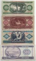 8db-os vegyes forint bankjegy tétel, közte 1949. 10Ft + 100Ft + 1957. 10Ft + 100Ft + 1960. 10Ft + 10...