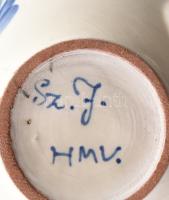 Hódmezővásárhelyi miskakancsó pár. Jelzett, hibátlan, m: 14,5 cm