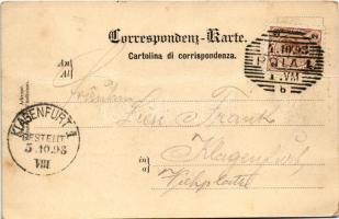 1898 (Vorläufer) Gruss aus Pola. SMS Kaiserin und Königin Maria Theresia Osztrák-Magyar Monarchia ha...