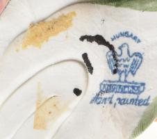 Aquincum 5 darab tárgy, madár, rózsa. Jelzett, némi pattogzással