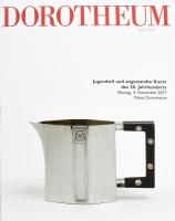 2017 Dorotheum: Jugendstil und angewandte Kunst des 20. Jahrhunderts. (Szecesszió és iparművészet a 20. században - Árverési katalógus). Wien, 2017, Dorotheum. Gazdag képanyaggal illusztrálva. Német nyelven. Kiadói papírkötés.