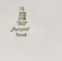 Zsolnay pörköltes tál, kopott, d: 20 cm