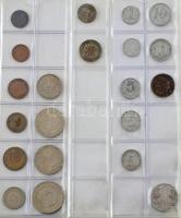 163db-os érme gyűjtemény albumba rendezve, több klf országból, néhány kis ezüsttel (Svédország 1956....