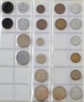 163db-os érme gyűjtemény albumba rendezve, több klf országból, néhány kis ezüsttel (Svédország 1956....