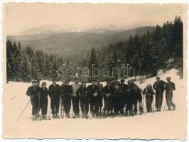 1934 Csíkszereda, Miercurea Ciuc; síelők, téli sport / ski, winter sport. photo (non PC) (EK)