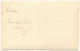 1937 Predeál, Predeal; síelők, téli sport / ski, winter sport. photo