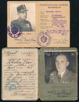 1943-1944 Sztreho Dezső főhadnagy fényképes zsoldkönyve és személyazonossági igazolványa + 1926 Civi...