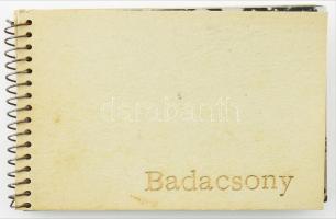 cca 1960 Badacsony, képes mini album 11 db fekete-fehér képpel. Bp., Képzőművészet Alap. Kiadói spriálfűzéses papírkötés, 6x9 cm